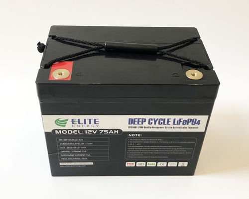 Deep Cycle 12V 75Ah Baterai Lithium Isi Ulang 960Wh Energi
