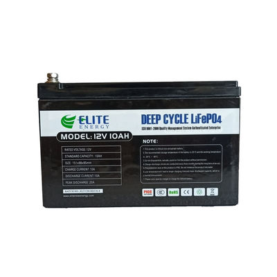 Baterai Isi Ulang Lithium 12V 10Ah LiFePO4 IP54 128 Wh Portabel